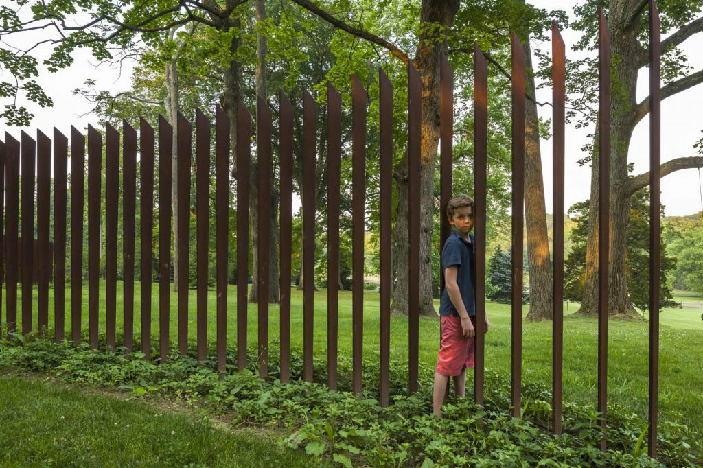 Weathering Steel Fence