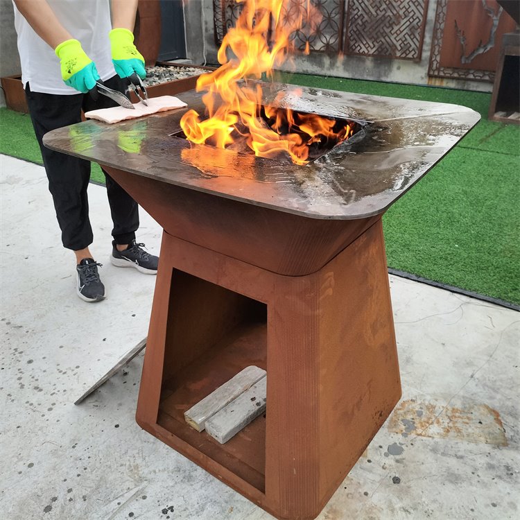 Corten Steel Brazier Fire Bowl Corten Steel Brazier Fire Bowl