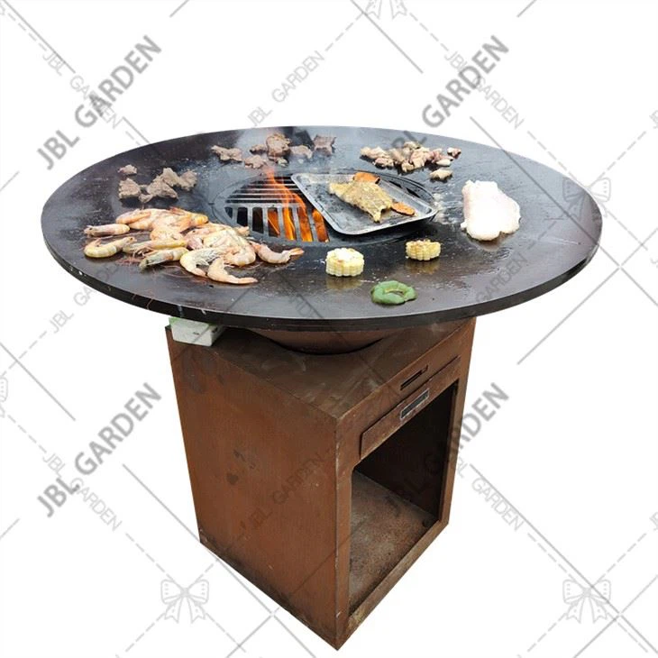 Corten Steel Barbekyu Gril