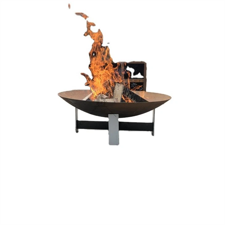 Barbekyu bilan Corten Steel o't o'chirish chuqur