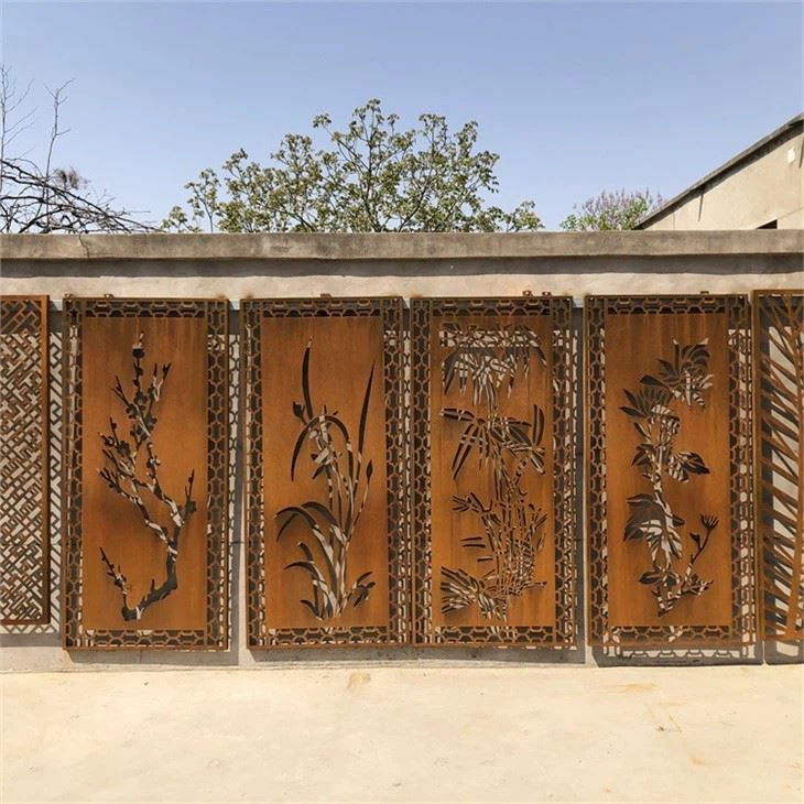 Corten Steel Garden Screen