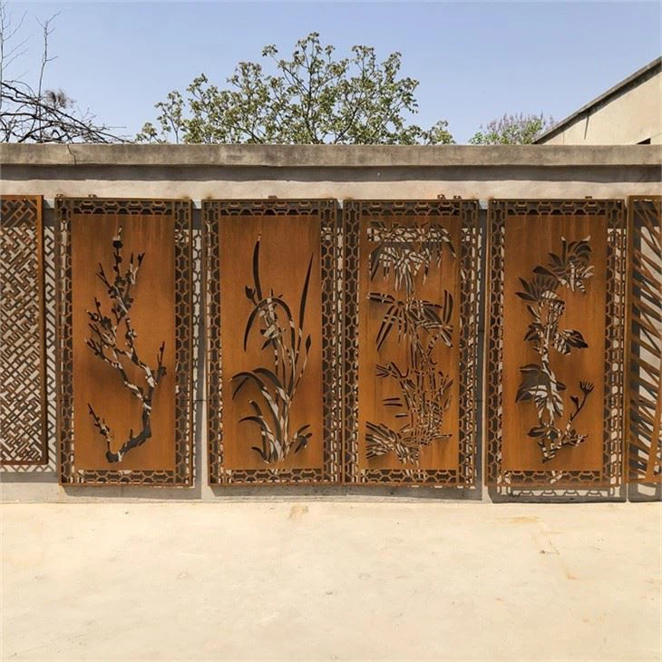 Corten Steel Garden Screen