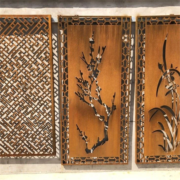 Corten Steel Garden Screen