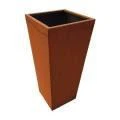 Corten Steel Outdoor Cube Planter