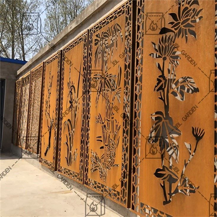 Corten po'lat quvur ekrani