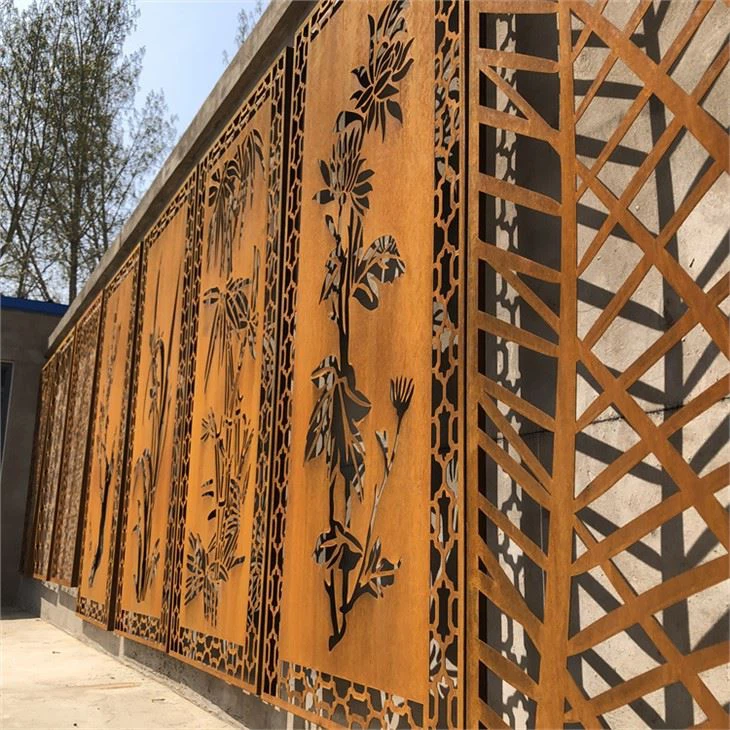 Maxsus Corten Steel lazerli kesish ekrani