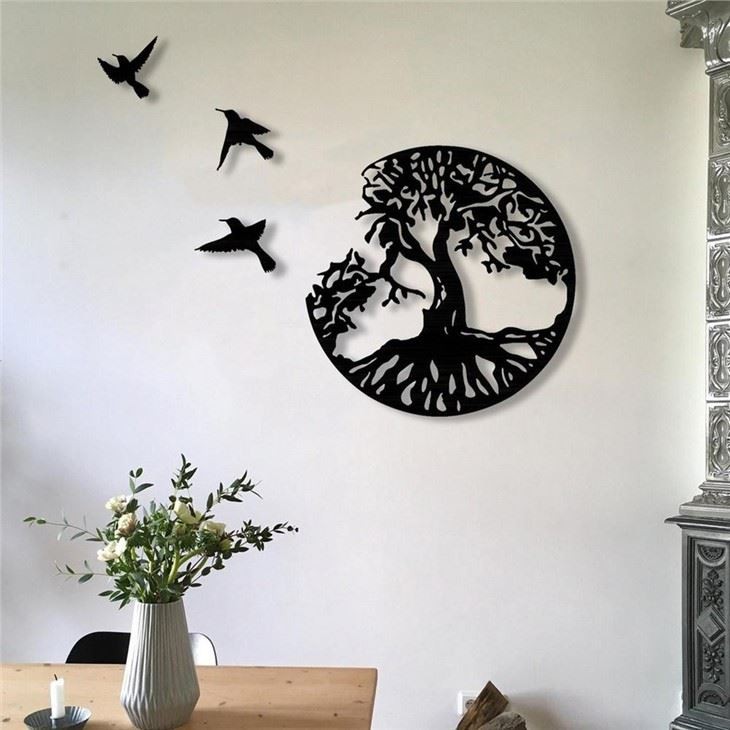 Family Tree With Birds Wall Art