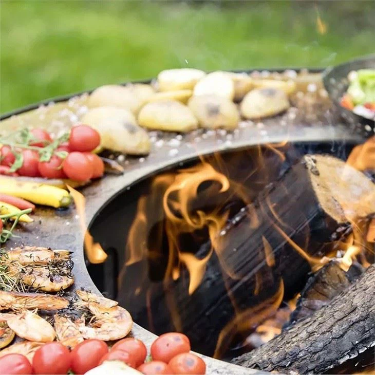 Grill In Fire