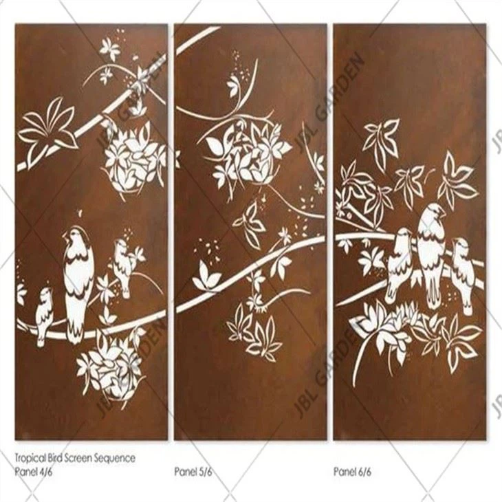 Metal Garden Screen Panel