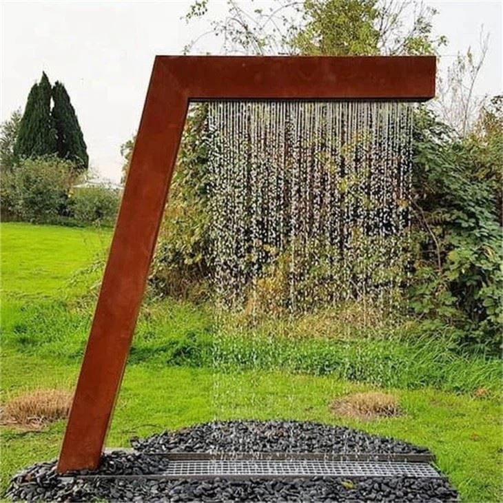 Metal Wall Of Water Fountains