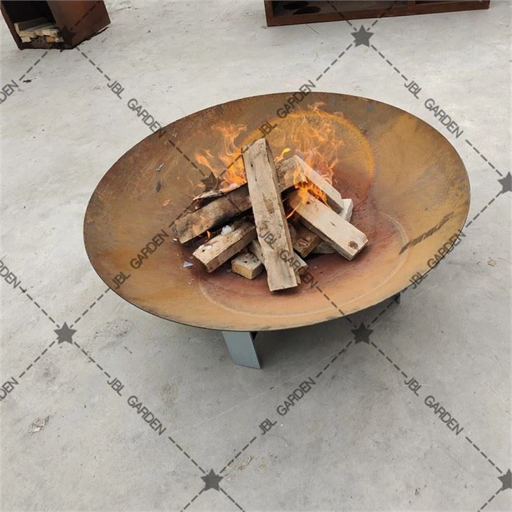 Round Outdoor Garden Fire Pits Bowl