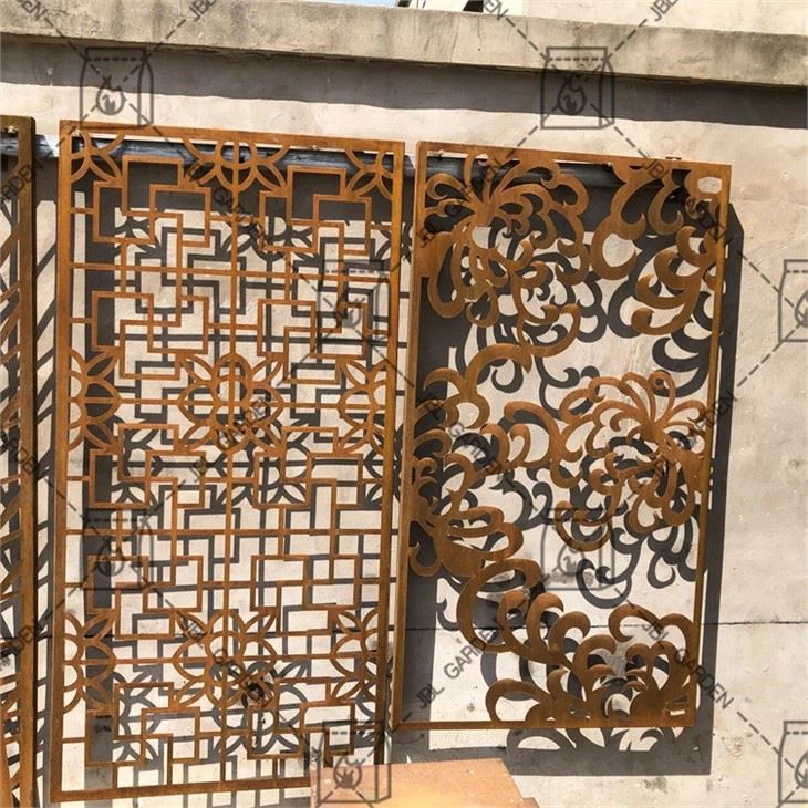Rust Color Screen Panels