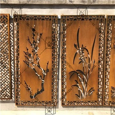 Maxfiylik Corten Steel Screen Panels