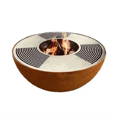 Korten po'latidan yasalgan barbekyu