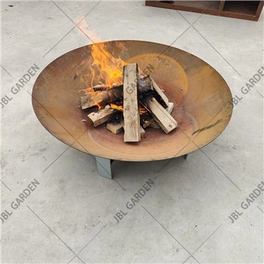 Hovli uchun Corten po'latdan yasalgan yong'in chuquri