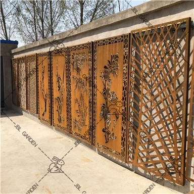 Dekorativ Corten Steel bog 'ekran paneli