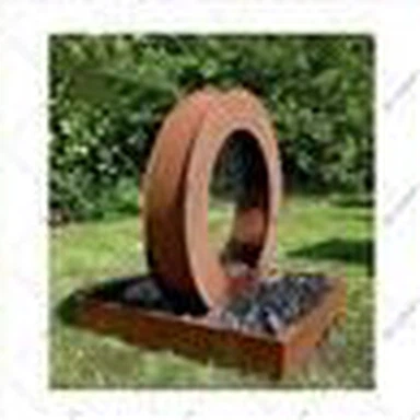 Sevimli Corten Steel dumaloq suv stoli