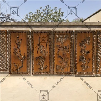 Metall Corten ekran panellari