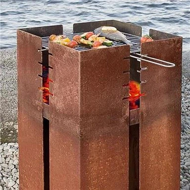 Ochiq lager barbekyu panjaralari