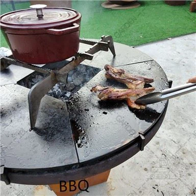 Ochiq olov Pit Barbekü Stol Gril