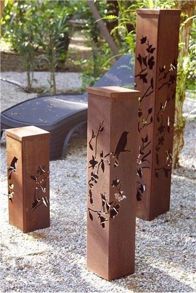 Tashqarida LED Bollard / Rusty Bollards