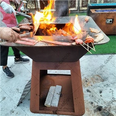 Corten Steel kamin panjarasi
