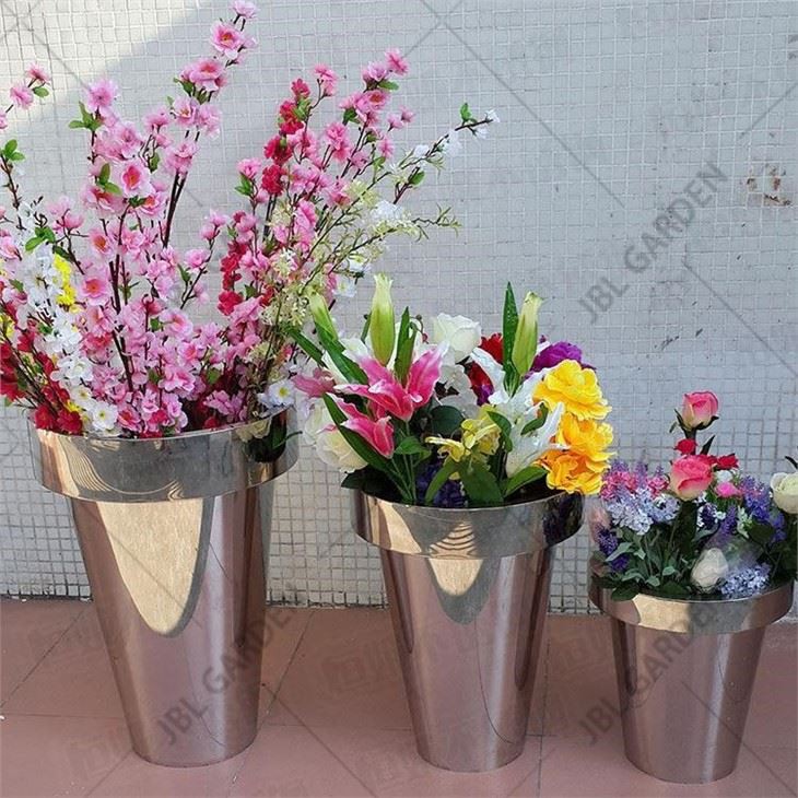 Tall Metal Planters