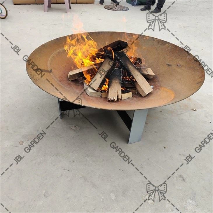 Wood Burning Rusted Firepit Bowl