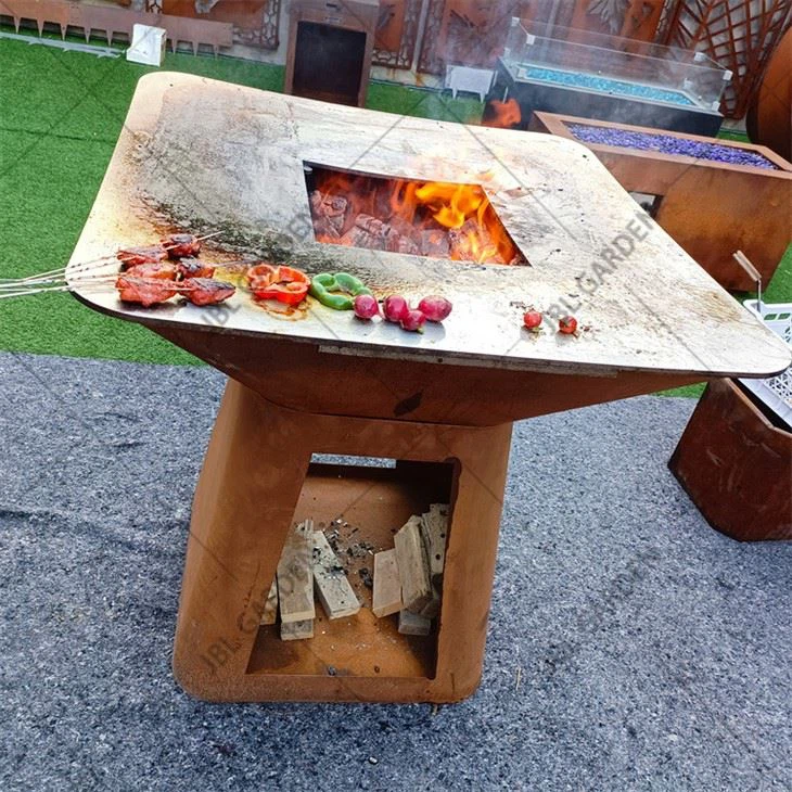 Ochiq zang Corten barbekü