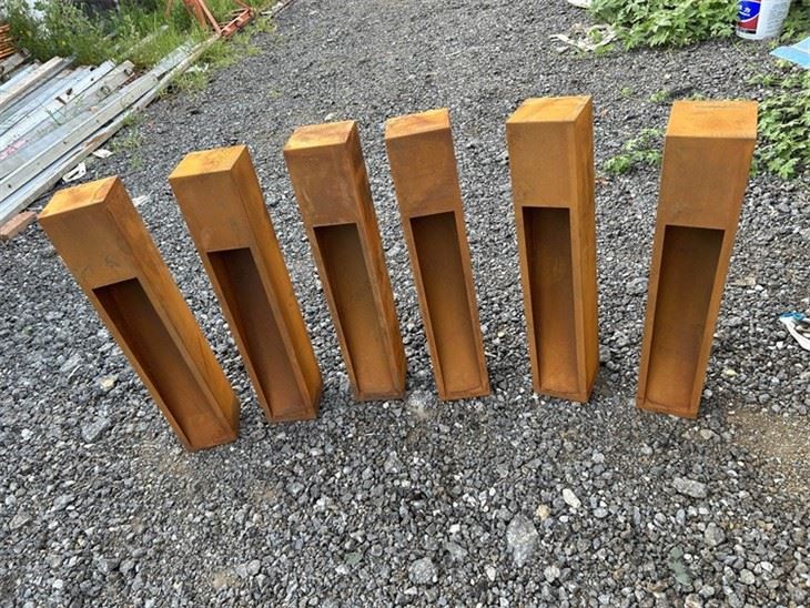 Path Lights in Corten
