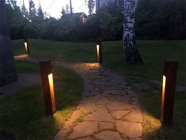 Path Lights in Corten