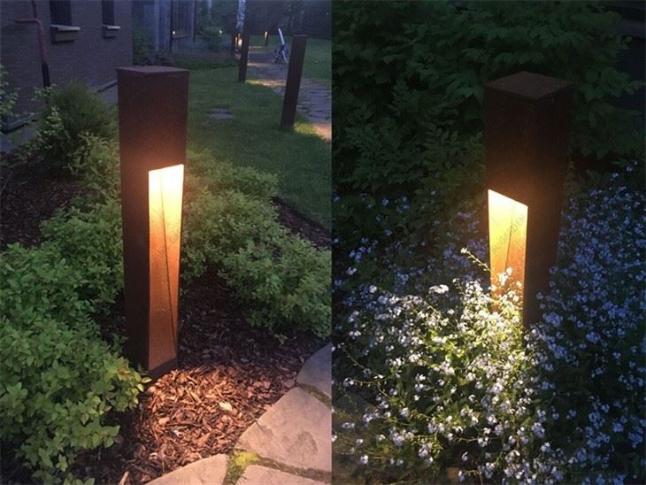 Path Lights in Corten