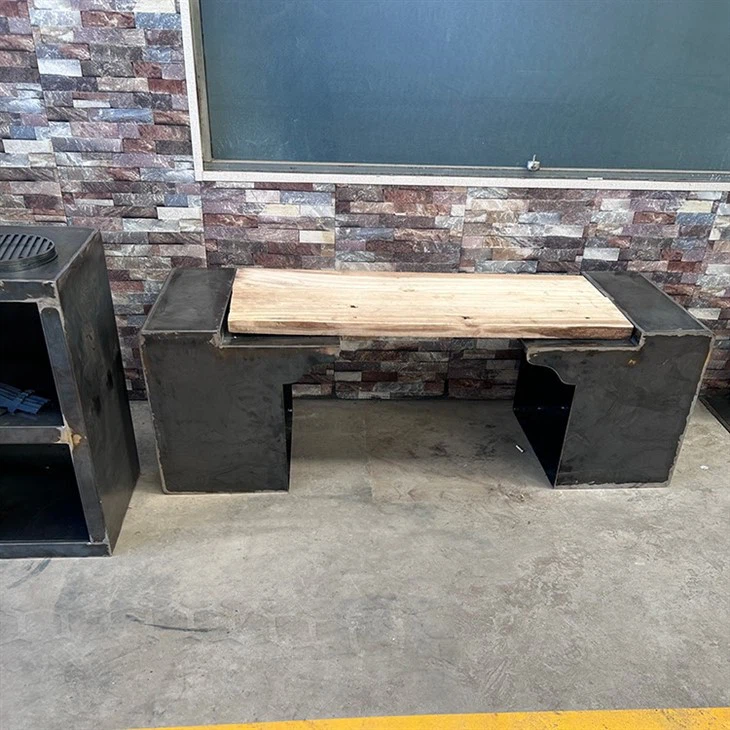 Corten Steel Outdoor Bench