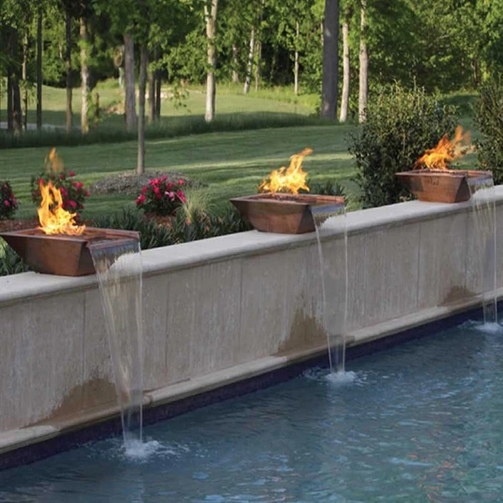 Decorative Pool Water Fire Bowl
