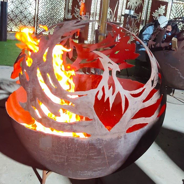 Garden Steel Fireball