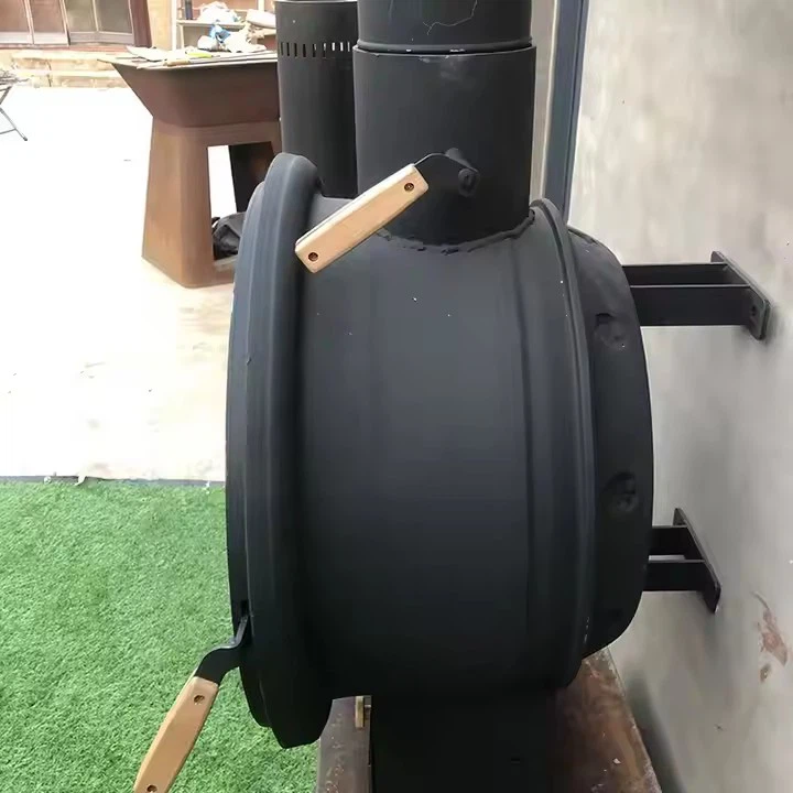 Indoor Black Hanging Fireplace