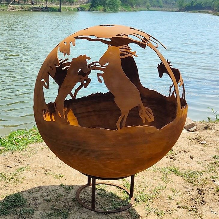 Modern Corten Steel Fireball high quality