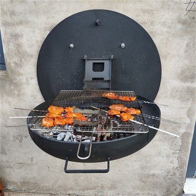 Qora qatlamli barbekyu panjara