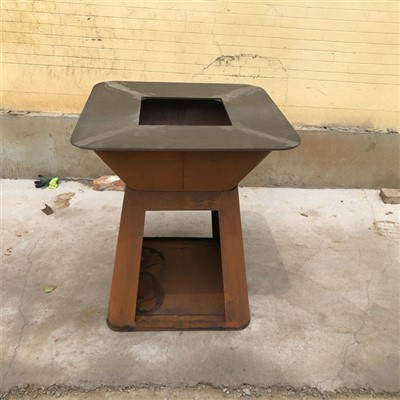 Corten Steel ko'mirli barbekyu pechkasi