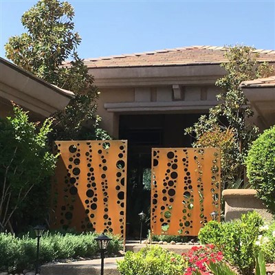 Metall zanglagan po'lat panjara