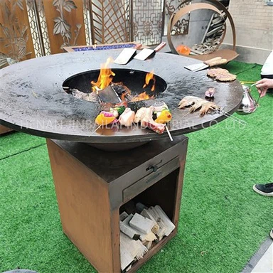 Ochiq zang Corten Steel Gril